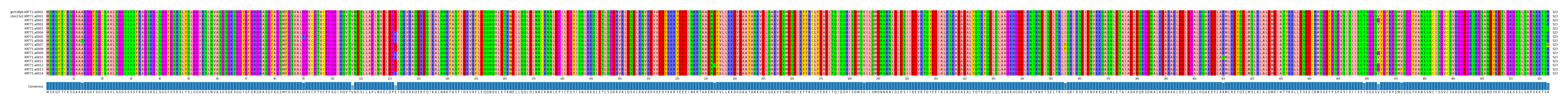 Multiple Alignments (by translate haplotype frequency)