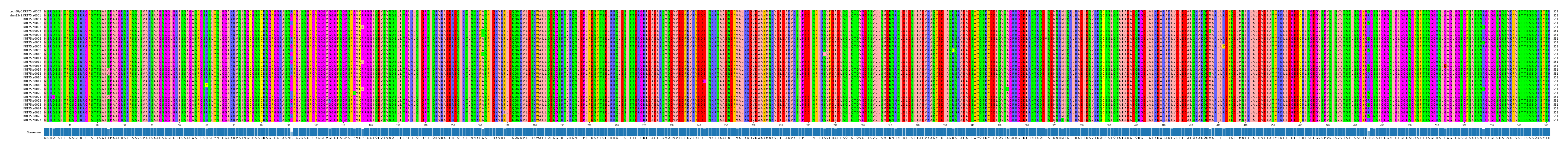 Multiple Alignments (by translate haplotype frequency)