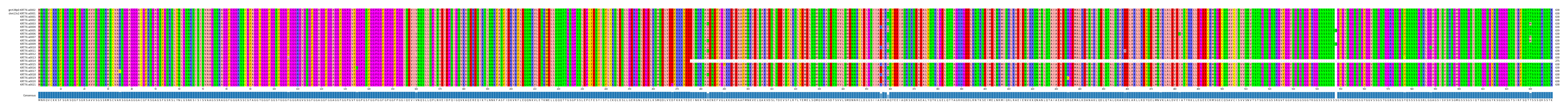 Multiple Alignments (by translate haplotype frequency)