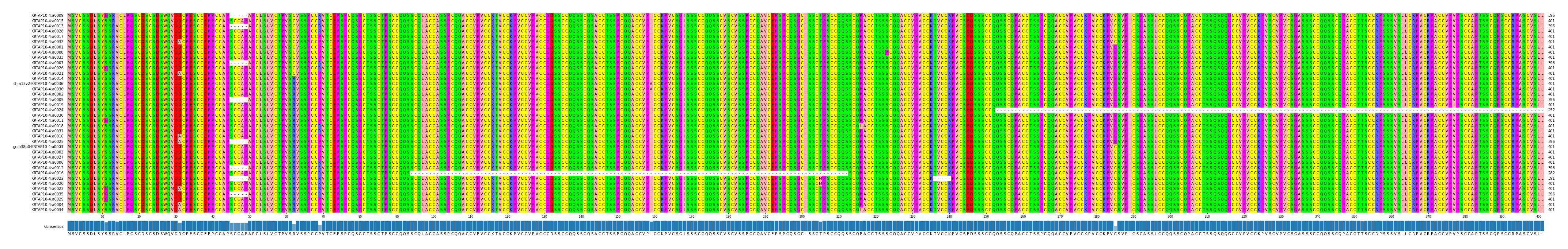 Multiple Alignments (by translate haplotype similarity)