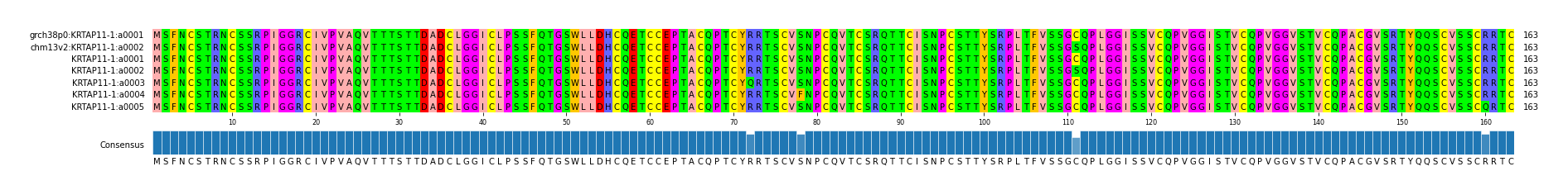 Multiple Alignments (by translate haplotype frequency)
