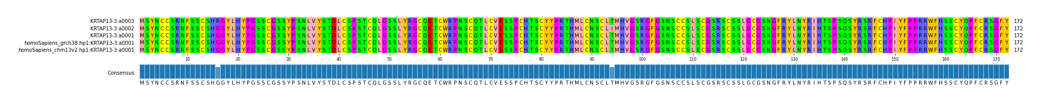 Multiple Alignments (by translate haplotype similarity)