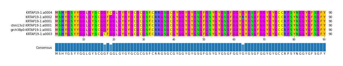 Multiple Alignments (by translate haplotype similarity)