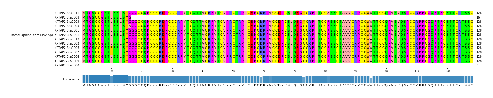Multiple Alignments (by translate haplotype similarity)