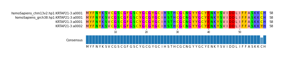 Multiple Alignments (by translate haplotype similarity)