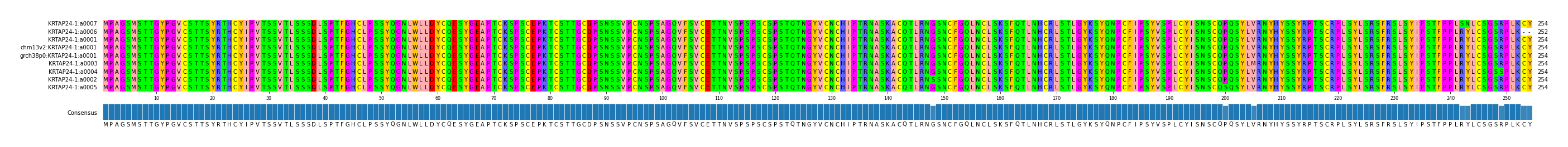 Multiple Alignments (by translate haplotype similarity)