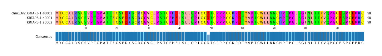 Multiple Alignments (by translate haplotype similarity)