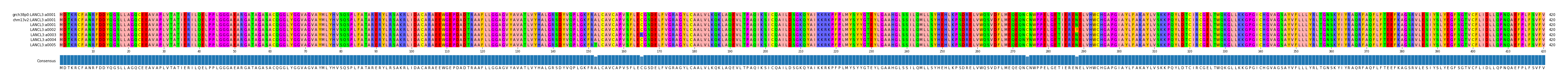Multiple Alignments (by translate haplotype frequency)
