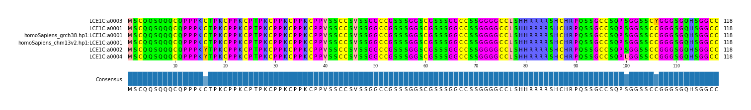 Multiple Alignments (by translate haplotype similarity)