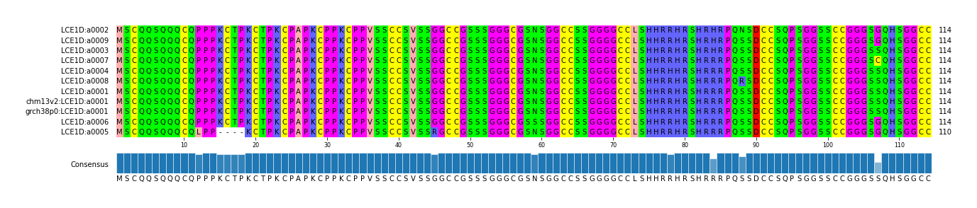 Multiple Alignments (by translate haplotype similarity)
