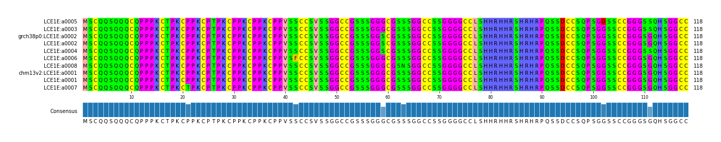 Multiple Alignments (by translate haplotype similarity)