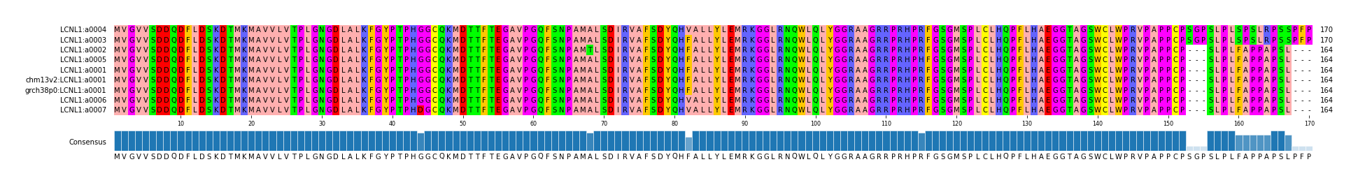 Multiple Alignments (by translate haplotype similarity)