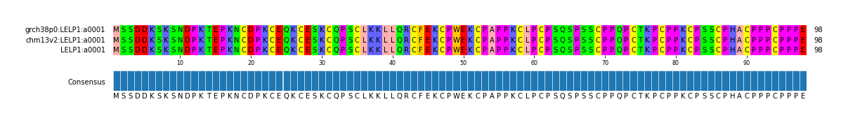 Multiple Alignments (by translate haplotype similarity)