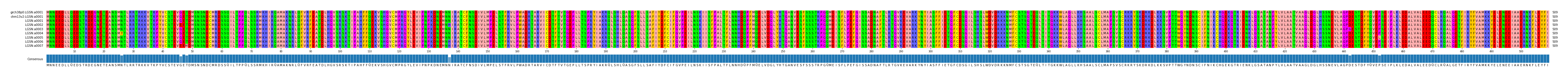 Multiple Alignments (by translate haplotype frequency)