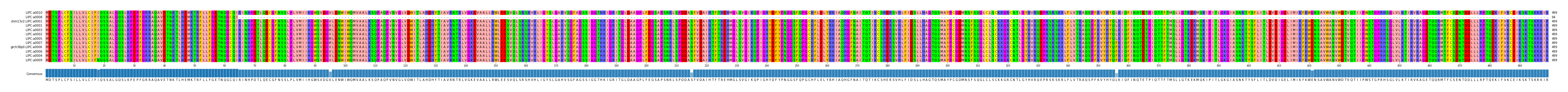 Multiple Alignments (by translate haplotype similarity)