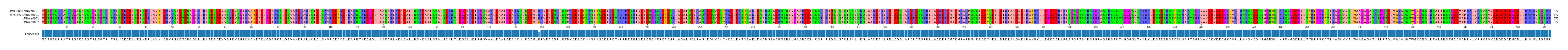 Multiple Alignments (by translate haplotype frequency)