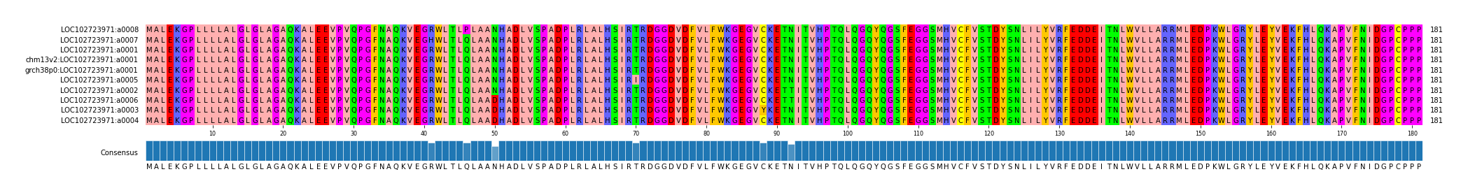 Multiple Alignments (by translate haplotype similarity)
