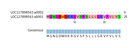 Multiple Alignments (by translate haplotype similarity)