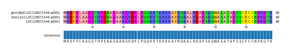 Multiple Alignments (by translate haplotype similarity)