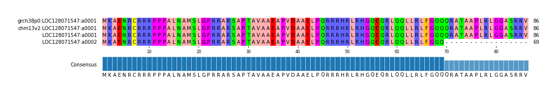Multiple Alignments (by translate haplotype similarity)