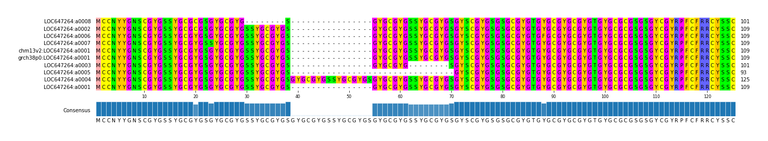 Multiple Alignments (by translate haplotype similarity)