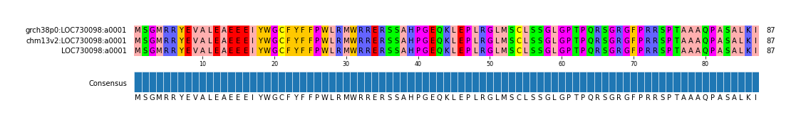 Multiple Alignments (by translate haplotype similarity)