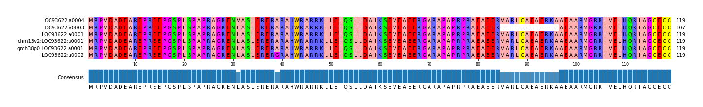 Multiple Alignments (by translate haplotype similarity)