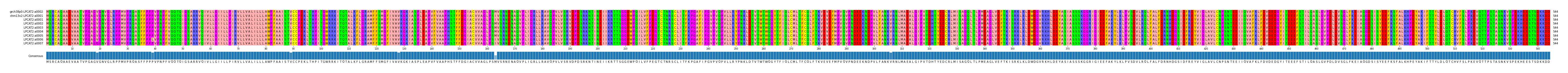 Multiple Alignments (by translate haplotype frequency)