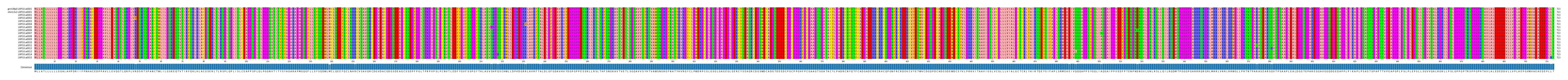 Multiple Alignments (by translate haplotype frequency)