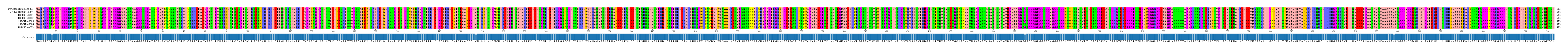 Multiple Alignments (by translate haplotype frequency)