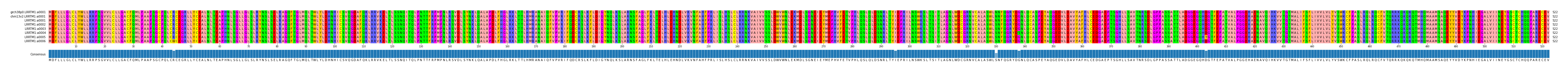 Multiple Alignments (by translate haplotype frequency)