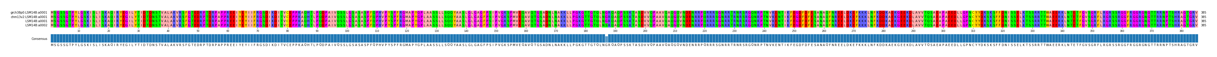 Multiple Alignments (by translate haplotype similarity)
