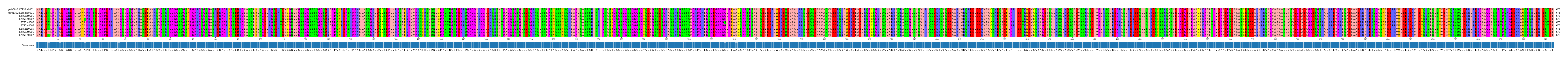 Multiple Alignments (by translate haplotype frequency)