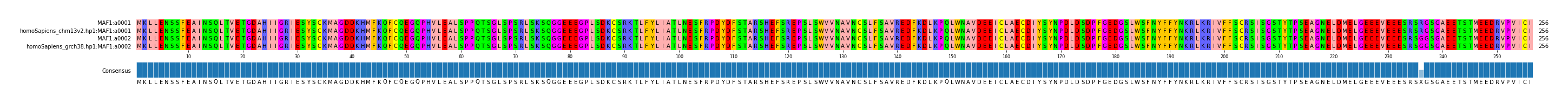 Multiple Alignments (by translate haplotype similarity)