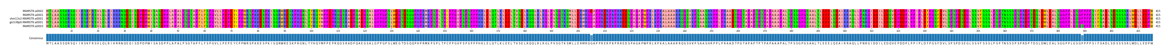 Multiple Alignments (by translate haplotype similarity)