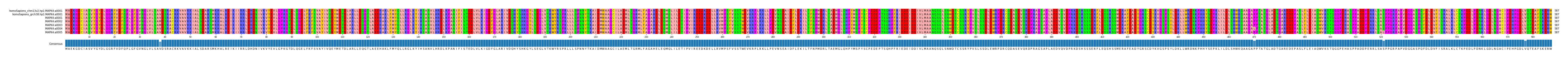 Multiple Alignments (by translate haplotype frequency)
