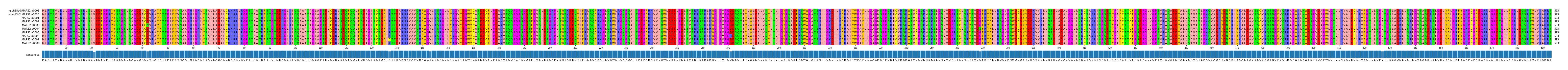Multiple Alignments (by translate haplotype frequency)