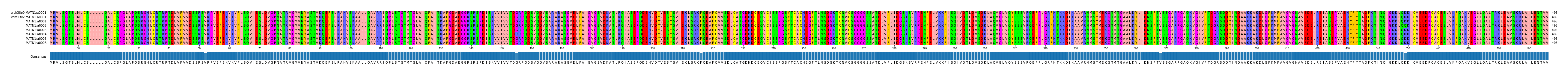 Multiple Alignments (by translate haplotype frequency)