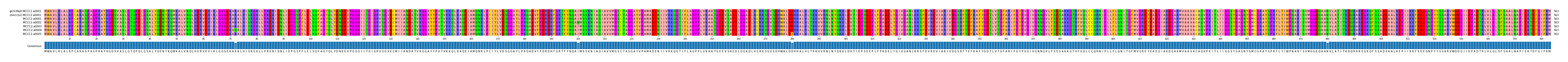 Multiple Alignments (by translate haplotype frequency)