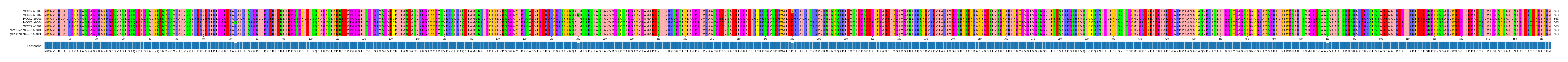 Multiple Alignments (by translate haplotype similarity)