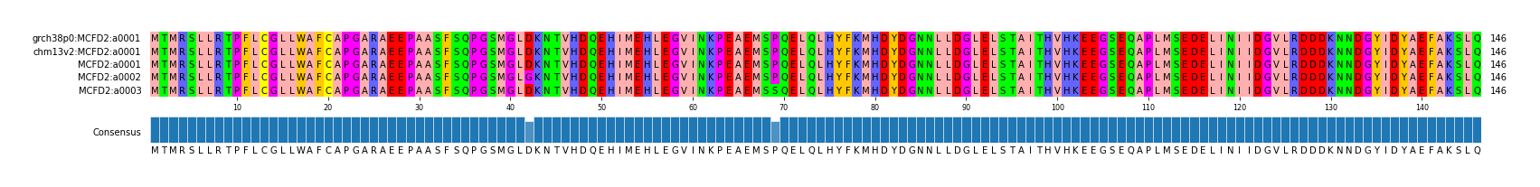 Multiple Alignments (by translate haplotype frequency)