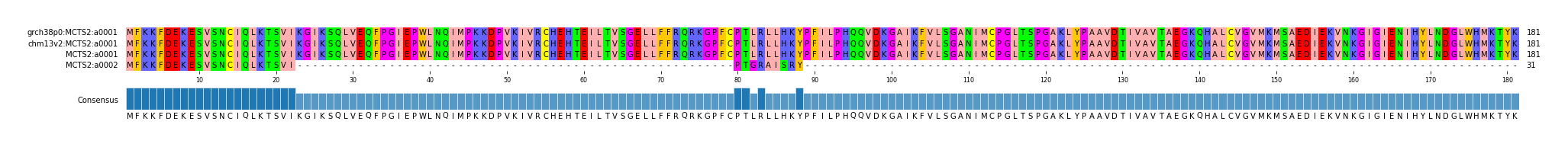 Multiple Alignments (by translate haplotype similarity)