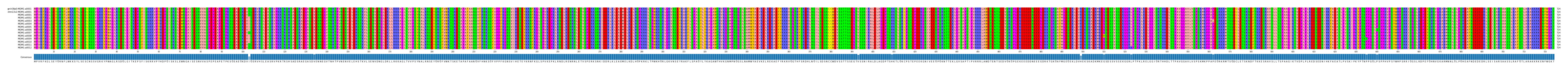 Multiple Alignments (by translate haplotype frequency)