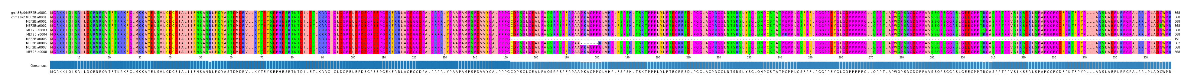 Multiple Alignments (by translate haplotype frequency)