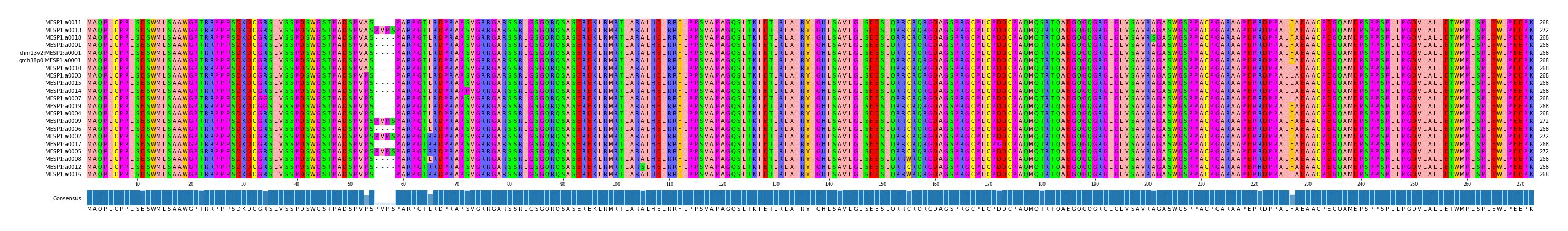 Multiple Alignments (by translate haplotype similarity)