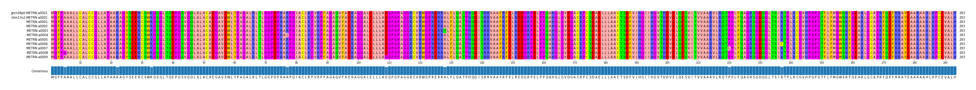 Multiple Alignments (by translate haplotype frequency)