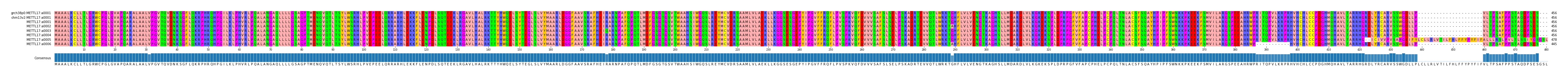 Multiple Alignments (by translate haplotype frequency)