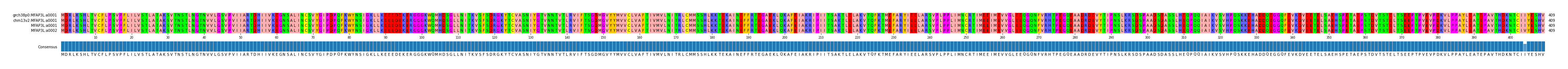 Multiple Alignments (by translate haplotype frequency)