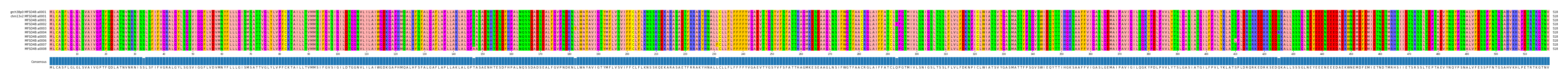 Multiple Alignments (by translate haplotype frequency)