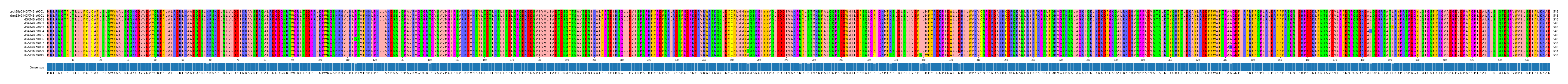 Multiple Alignments (by translate haplotype frequency)